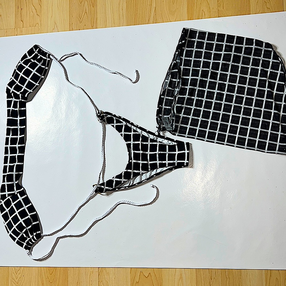 ReeBees Swimwear (S,M,L) Black/White